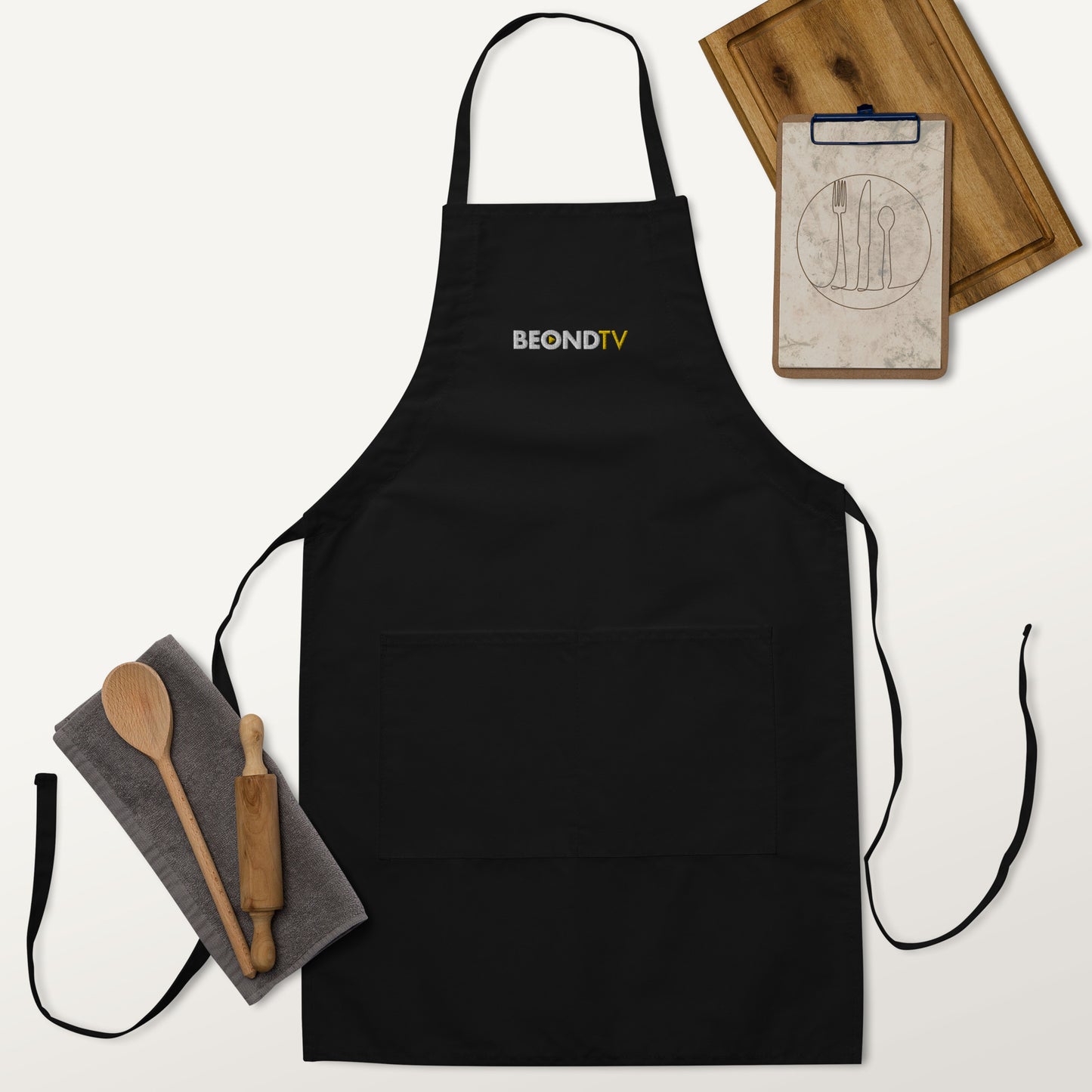 BEONDTV Embroidered Apron