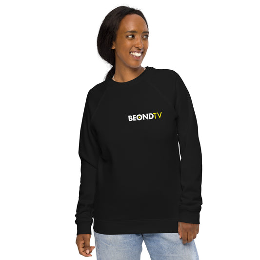 BEONDTV Unisex organic raglan sweatshirt