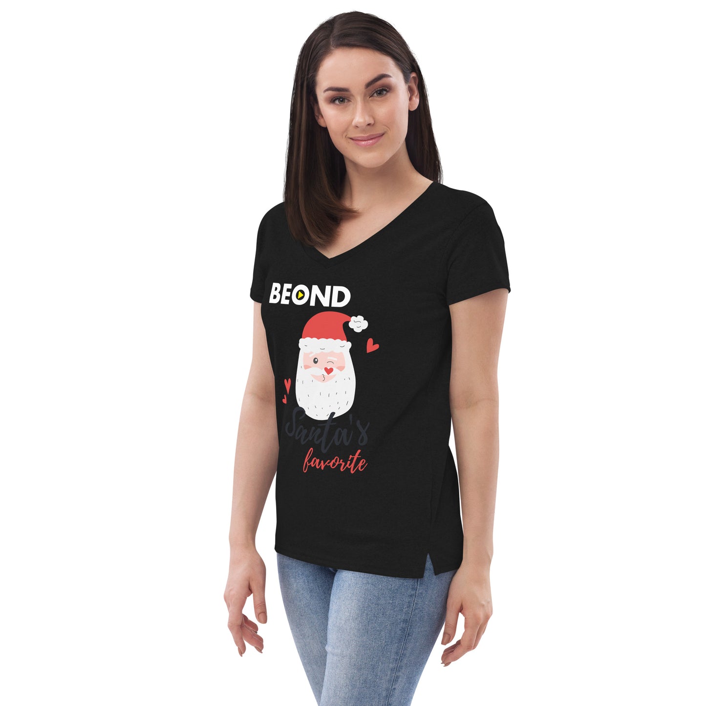 Women’s recycled v-neck t-shirt