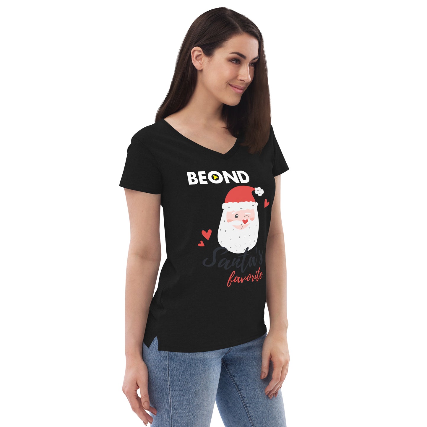 Women’s recycled v-neck t-shirt