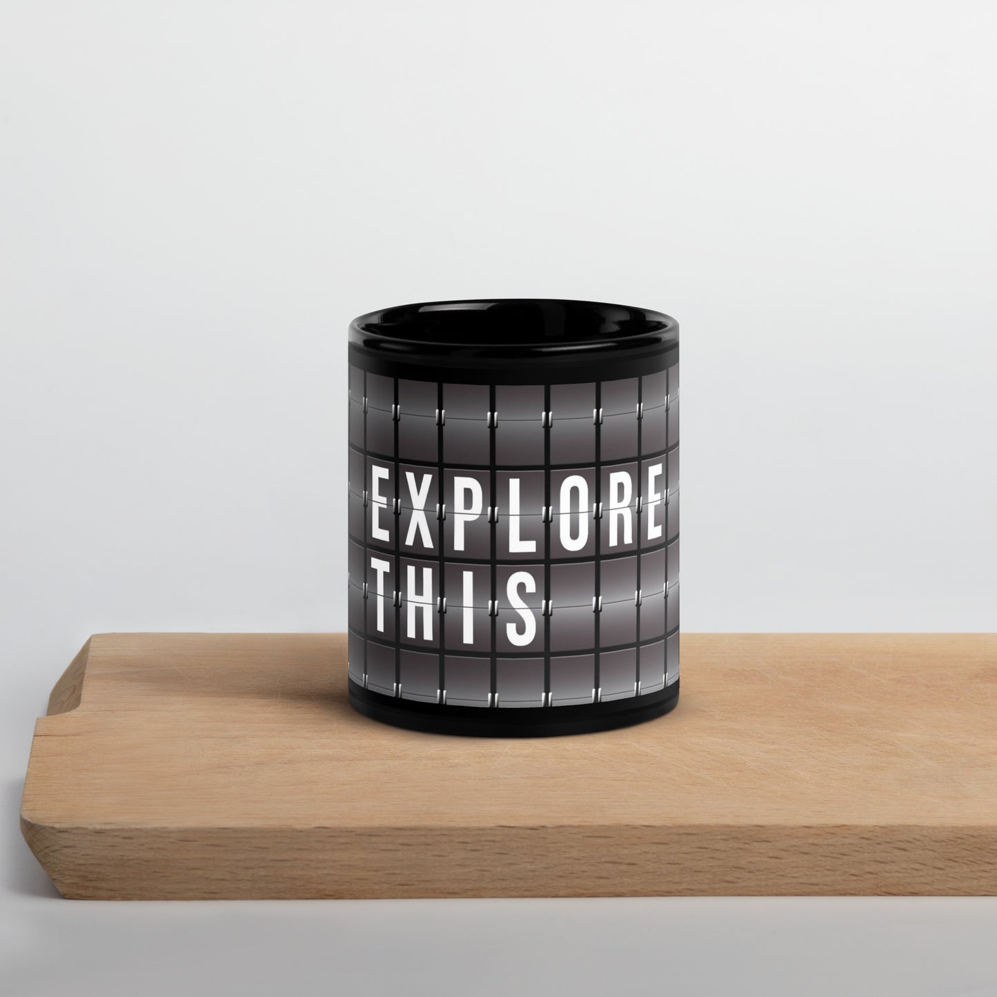 Explore This Black Mug