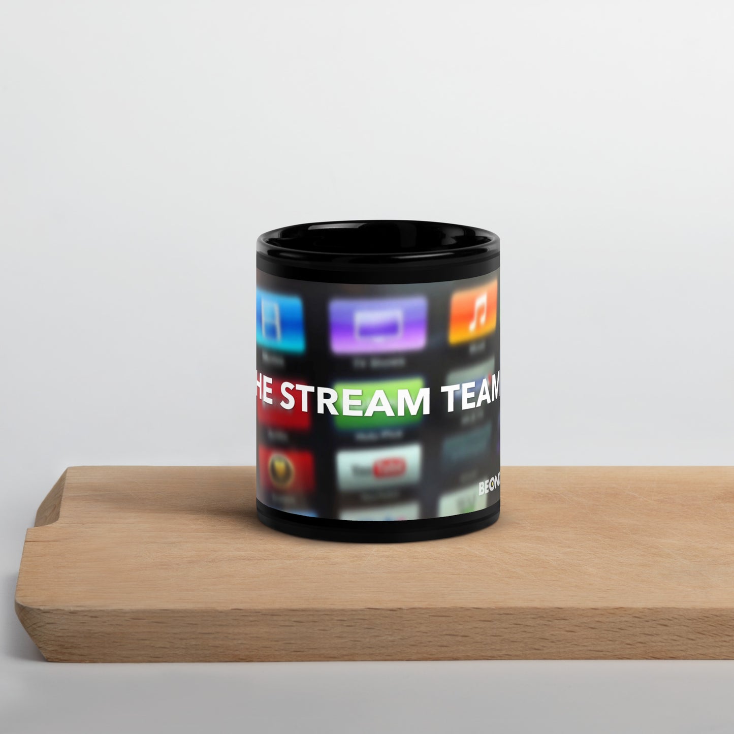 The Stream Team Black Glossy Mug