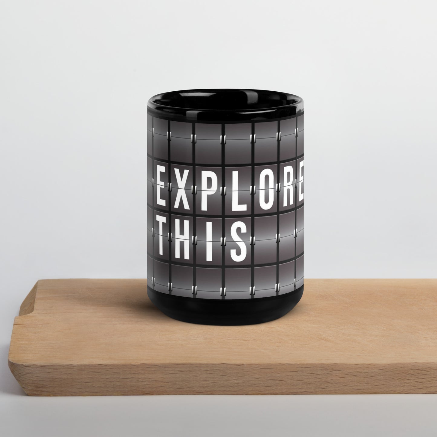 Explore This Black Mug