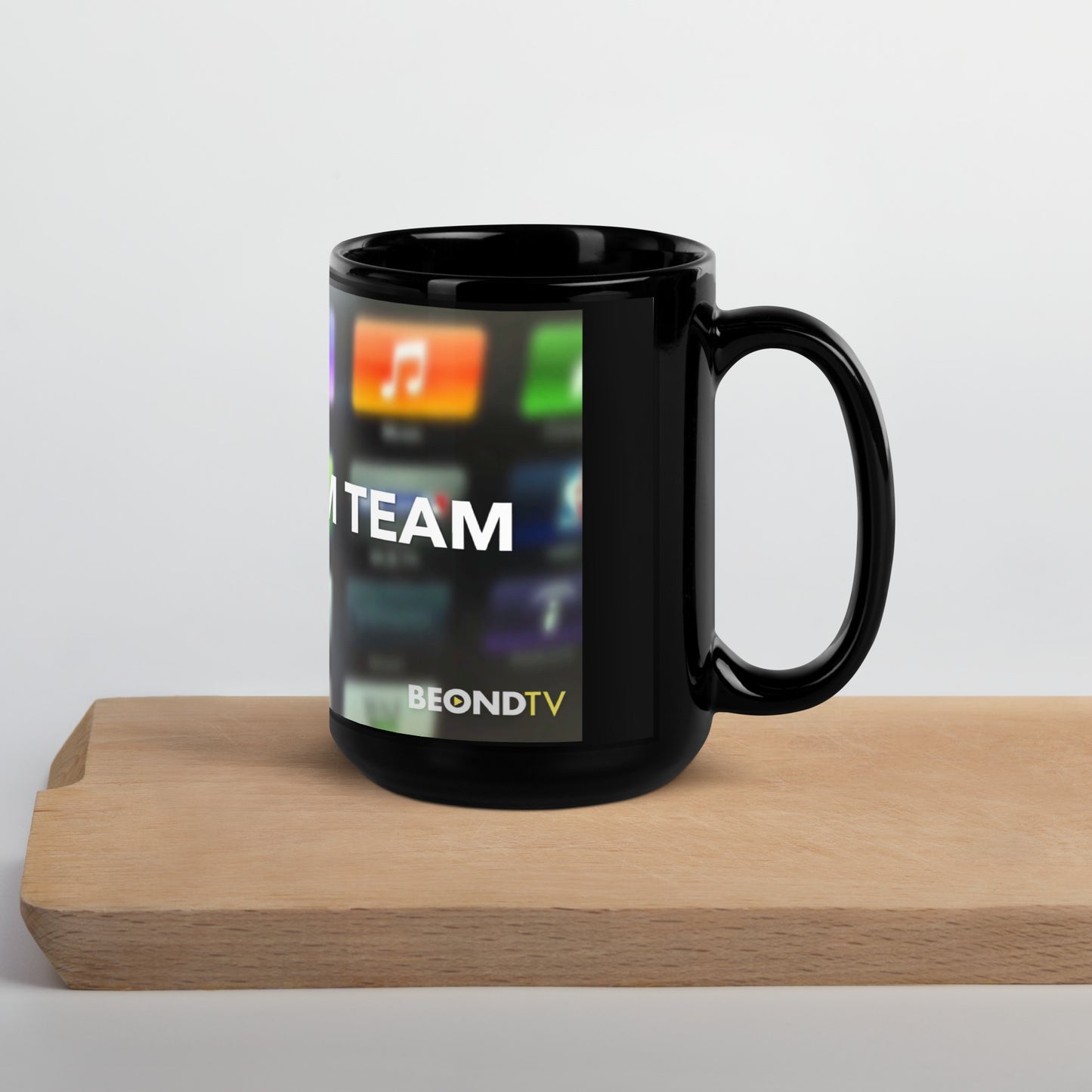 The Stream Team Black Glossy Mug