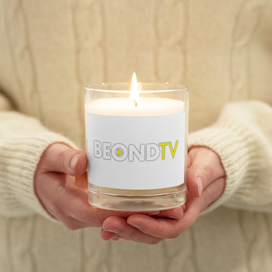 BEONDTV Glass jar soy wax candle